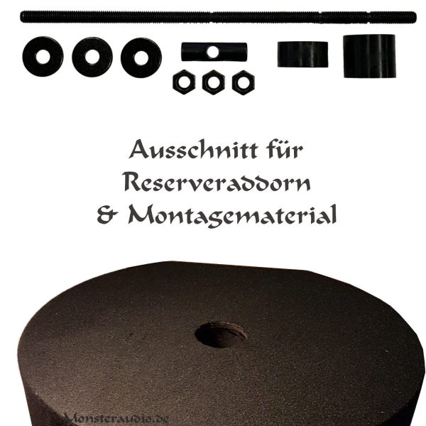 Audio System Subframe R08 Flat EVO 20cm Subwoofer für Reserveradmulde 275 Watt Radion R-08 Flach